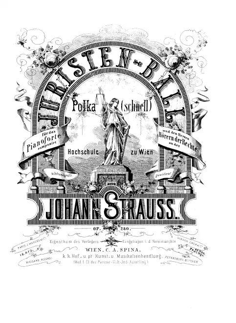 First page of Juristen-Ball Polka