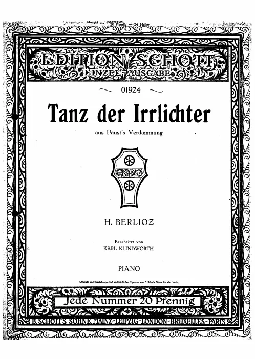 First page of La damnation de Faust