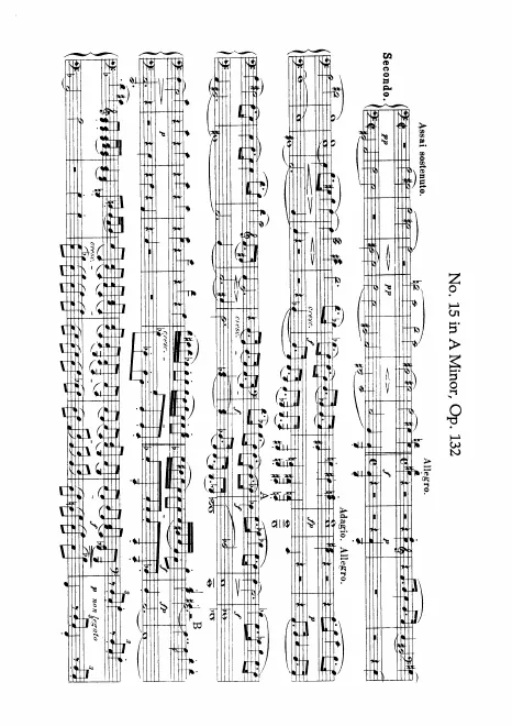 First page of String Quartet No.15