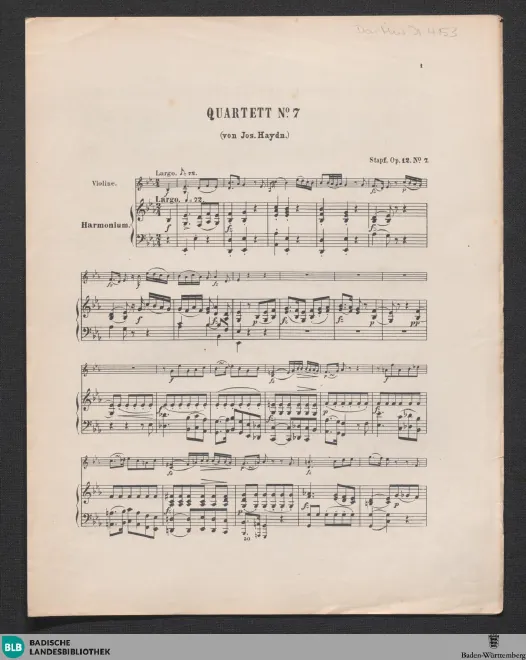 First page of Die Worte des Erlösers am Kreuze