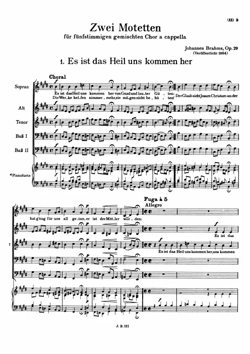 First page of 2 Motets