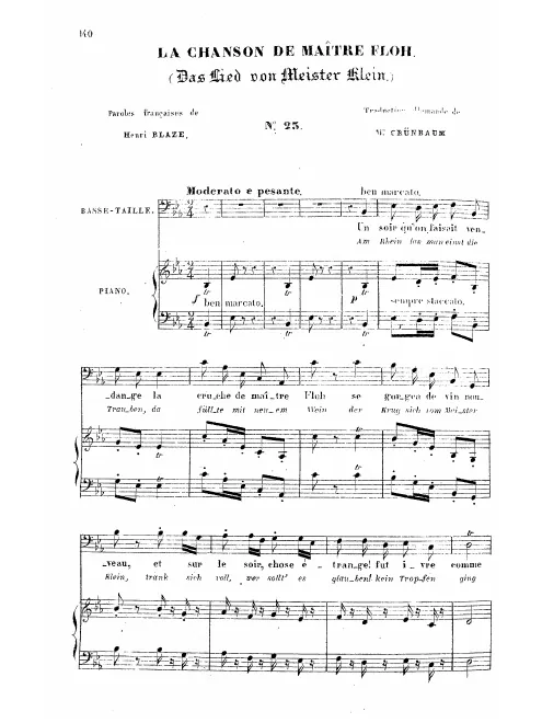 First page of La chanson de Maître Floh