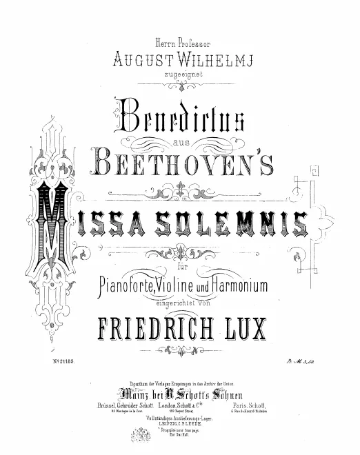 First page of Missa Solemnis