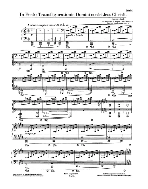 First page of In festo transfigurationis Domini nostri Jesu Christi