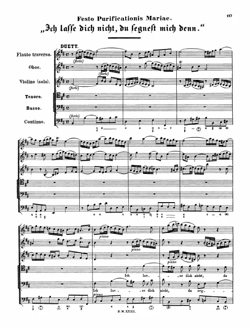First page of Ich lasse dich nicht, du segnest mich denn!