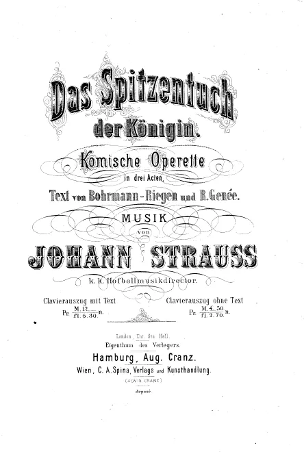 First page of Das Spitzentuch der Königin