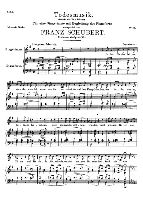 First page of Todesmusik