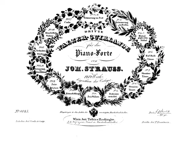First page of Walzer-Guirlande, Op.121
