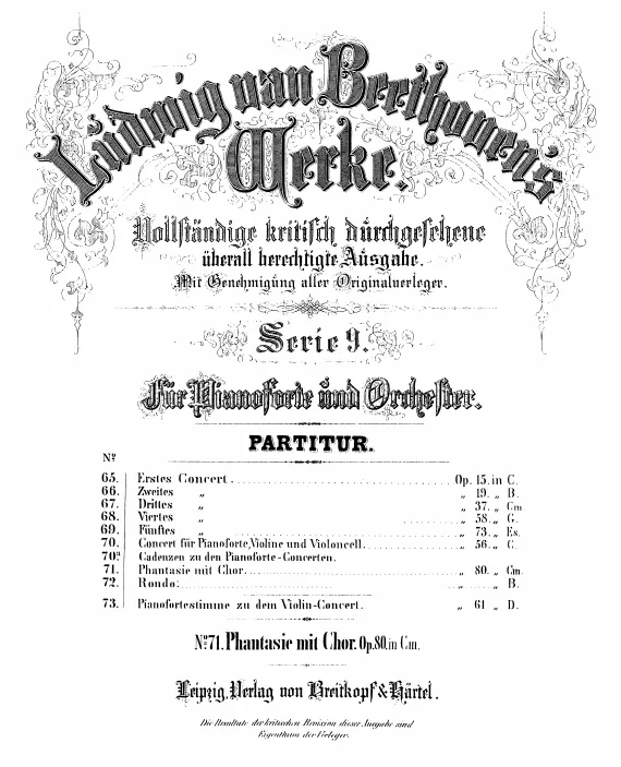 First page of Rondo in B-flat major
