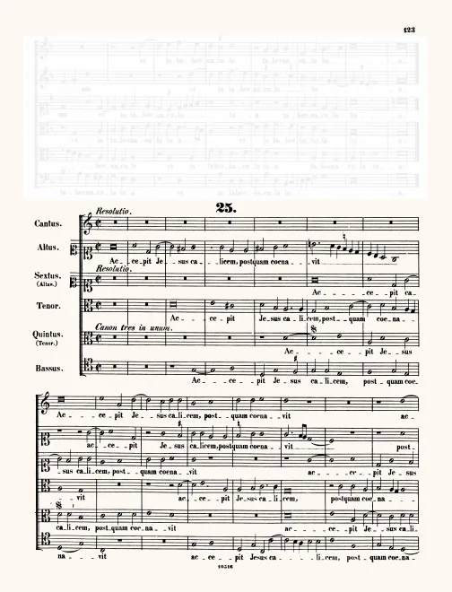 First page of Accepit Iesus calicem