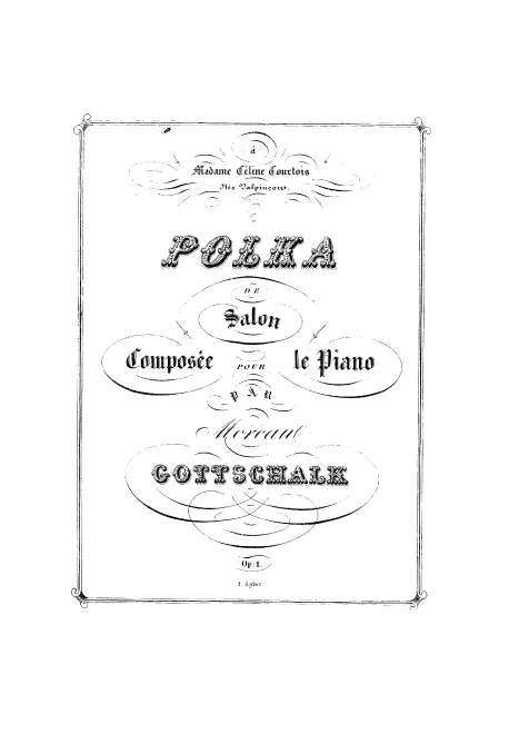First page of Polka de salon