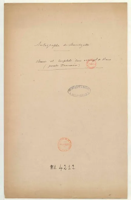 First page of Amis courons chercher la gloire