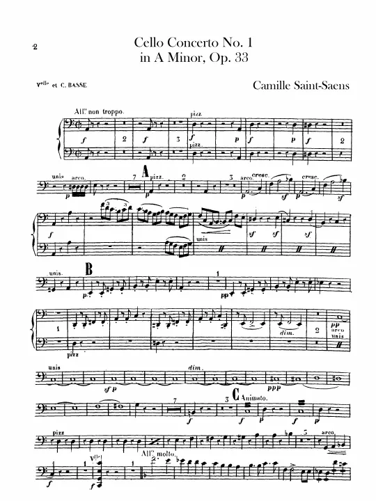First page of Cello Concerto No.1