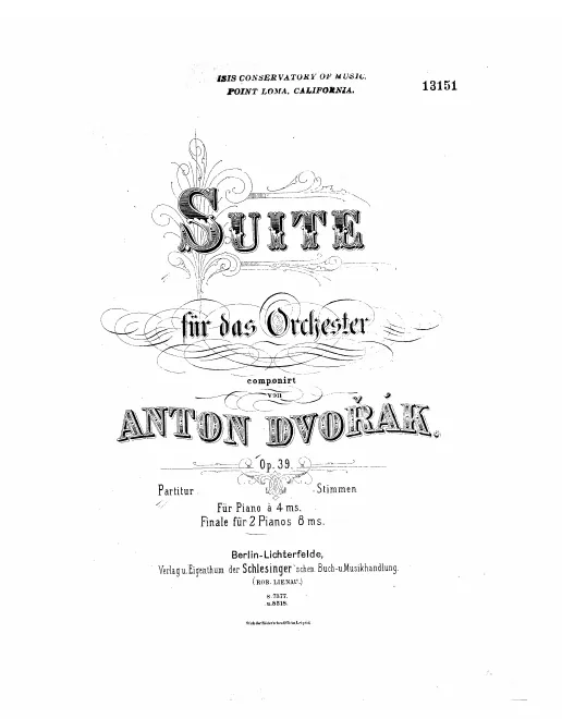 First page of Czech Suite