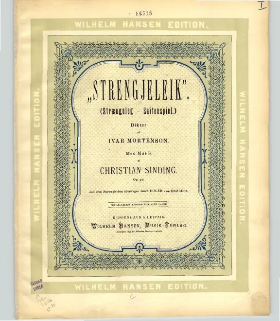 First page of Strengjeleik