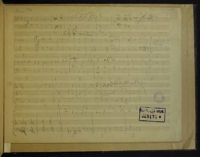 First page of Improvisationskizze Ischl