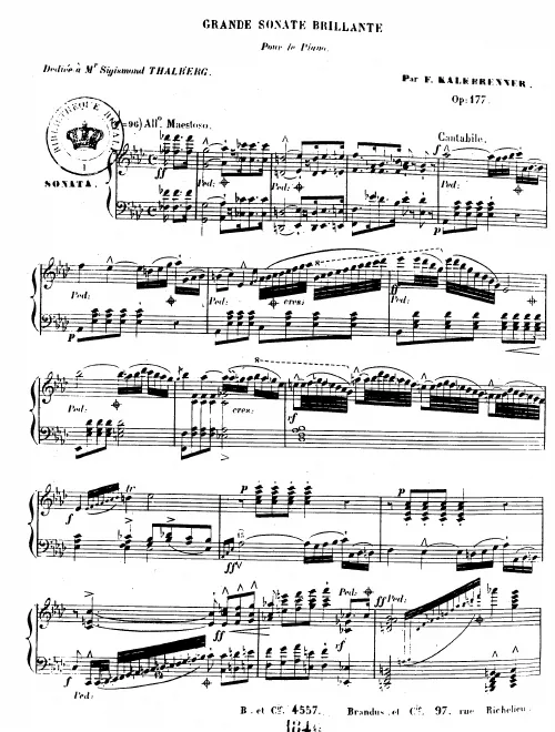 First page of Grande Sonate brillante