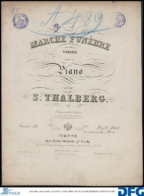 First page of Marche funèbre