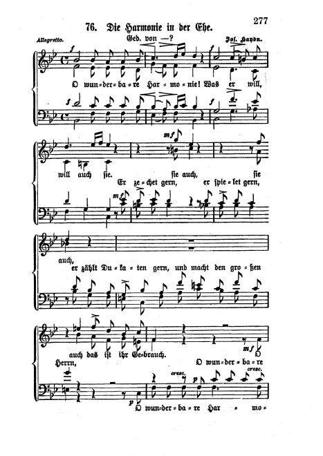 First page of Die Harmonie in der Ehe