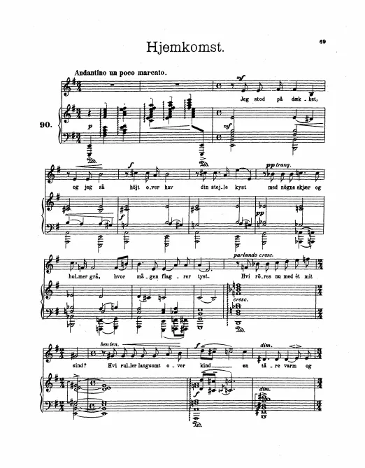 First page of 5 Songs of Norway