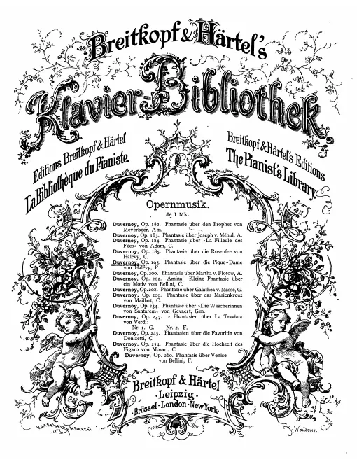 First page of Fantaisie sur 'La Dame de Pique'