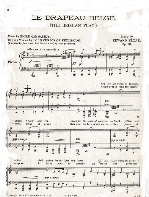 First page of Le drapeau belge
