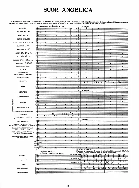 First page of Suor Angelica