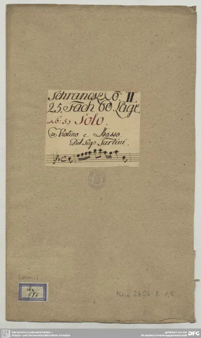 First page of Violin Sonata in E-flat major
