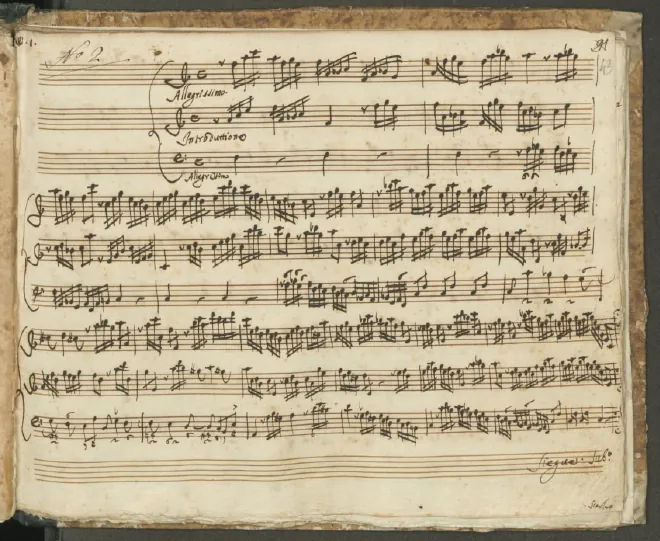 First page of Ebra d'amor fuggia ; L'Arianna