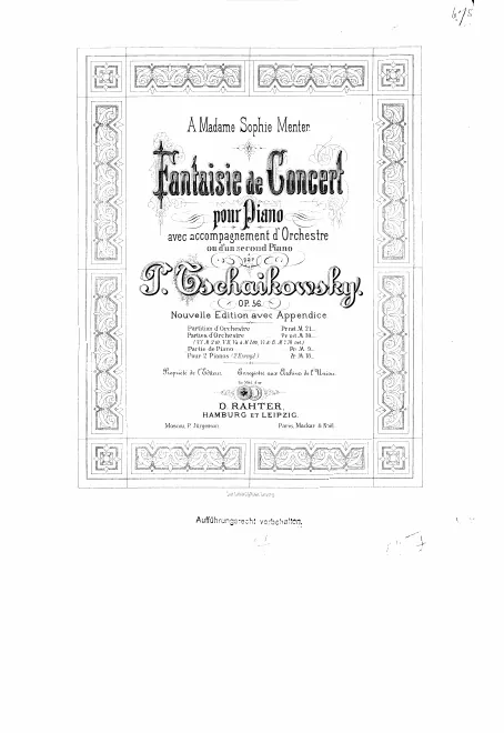 First page of Concert Fantasia