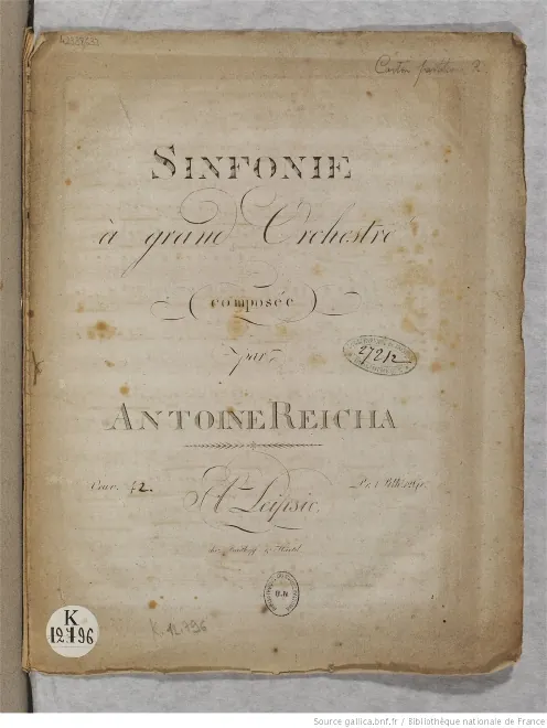 First page of Symphony in E-flat major