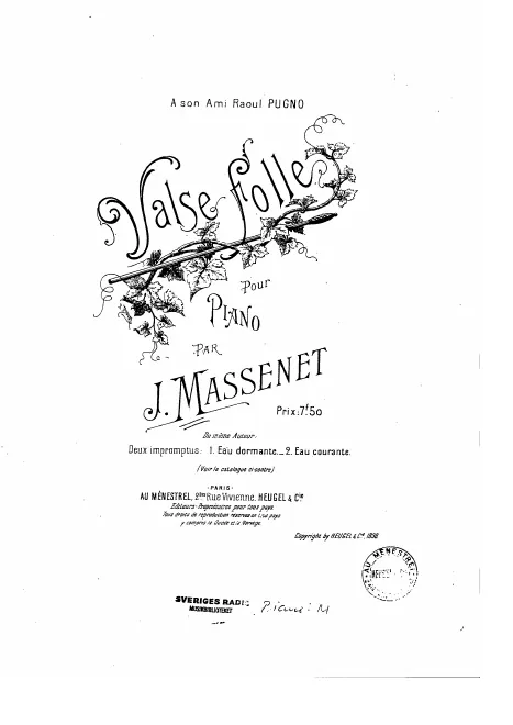 First page of Valse folle