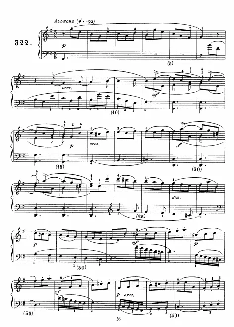 First page of Keyboard Sonata in G major