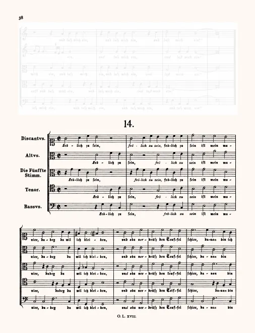 First page of Frölich zu sein ist mein manier