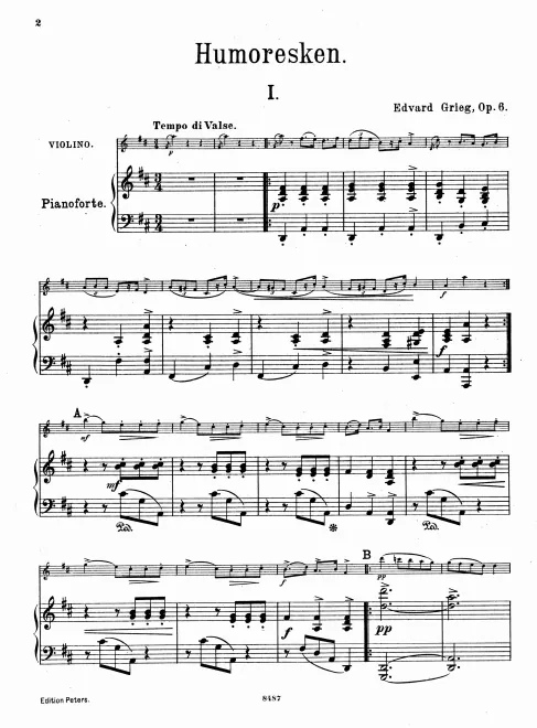 First page of 4 Humoresques