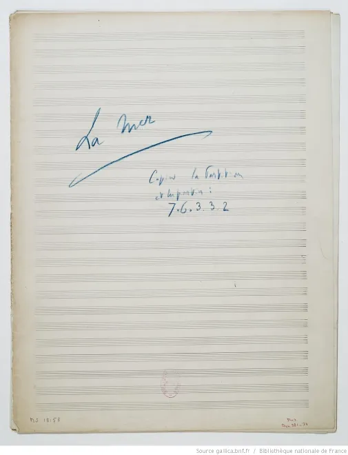First page of La Mer