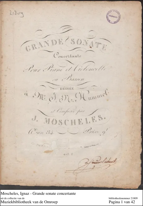 First page of Grande sonate concertante