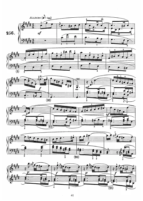 First page of Keyboard Sonata in C-sharp minor