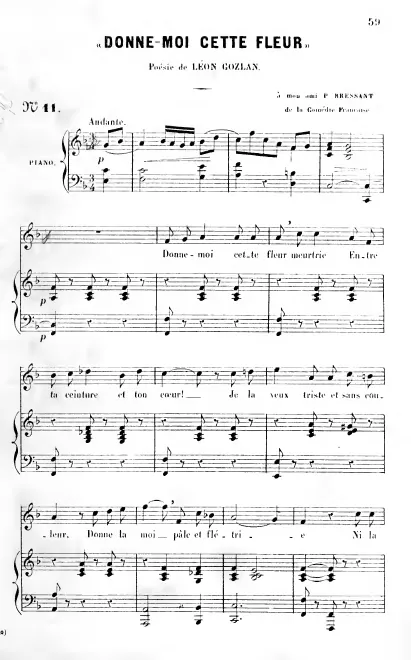 First page of Donne-moi cette fleur