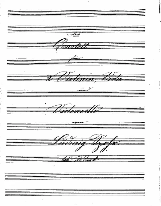 First page of String Quartet No.36