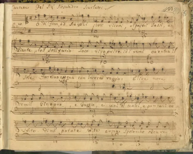 First page of O di fere e d'augelli che ti ricetti