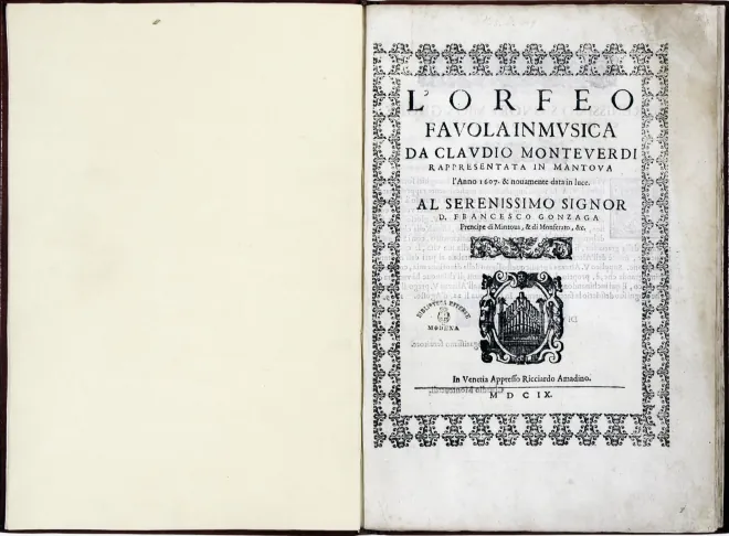 First page of L’Orfeo