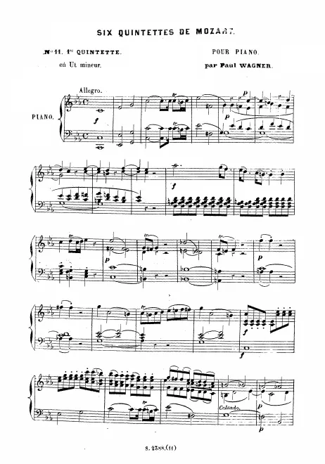 First page of String Quintet No.2
