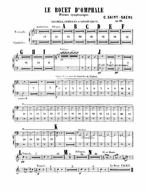 Triangle/Cymbals/Bass Drum