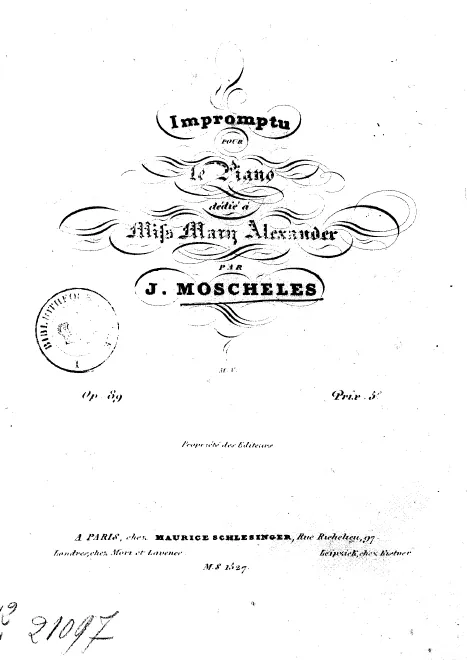 First page of Impromptu, Op.89