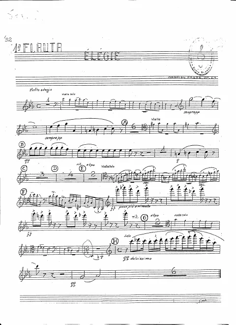 First page of Elegy