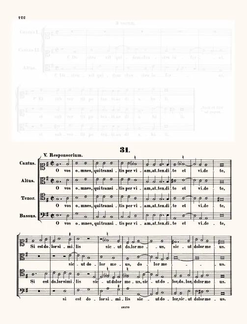 First page of O vos omnes