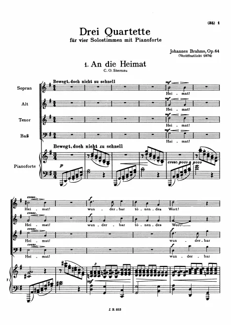 First page of 3 Quartets