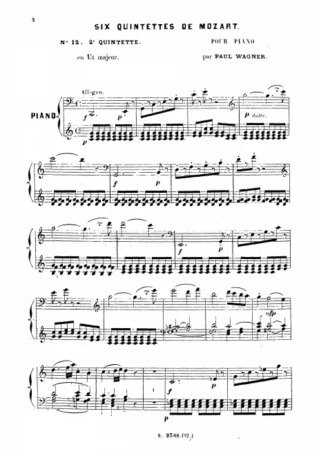 First page of String Quintet No.3