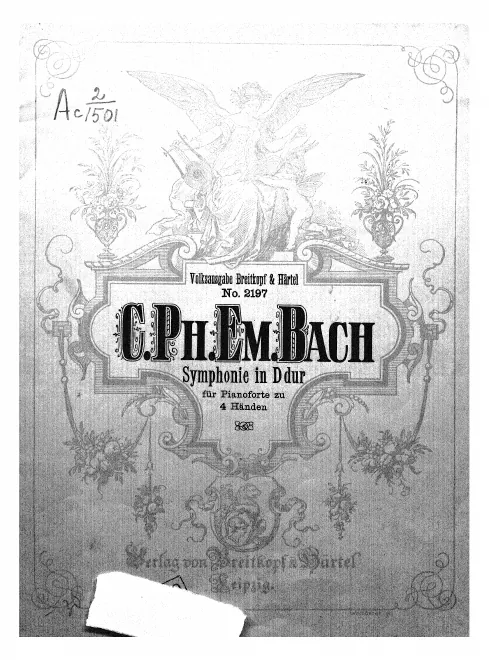 First page of Symphony in D major